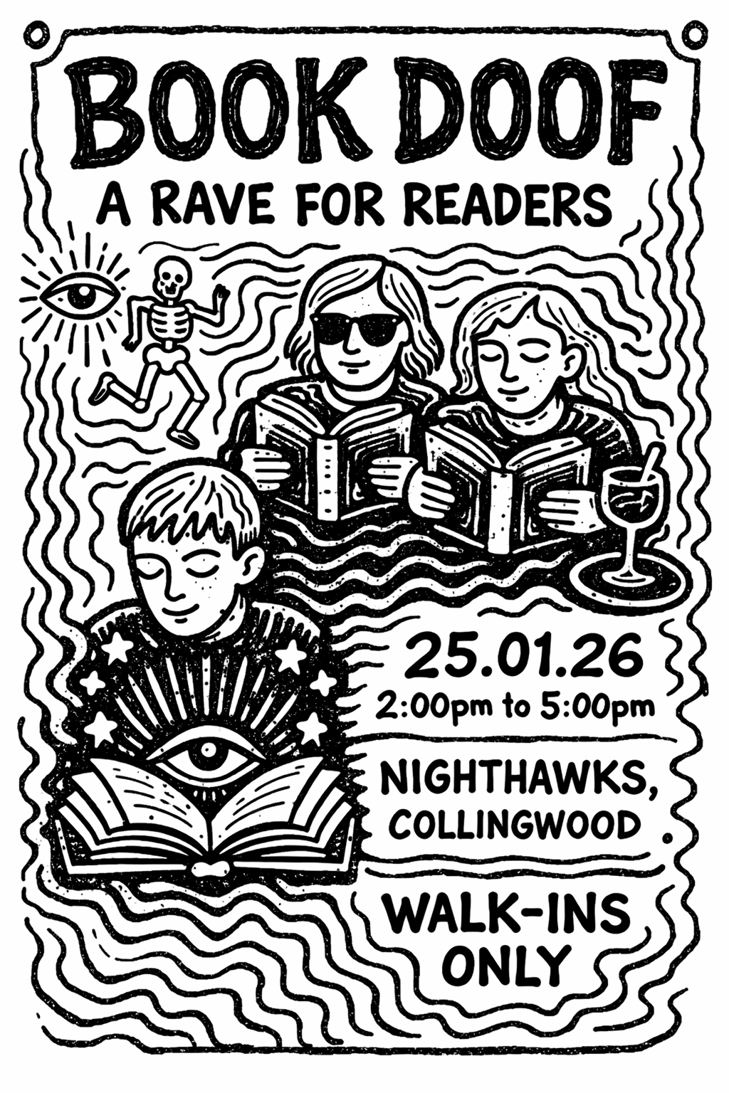 Book Doof — Free silent reading parties in Melbourne